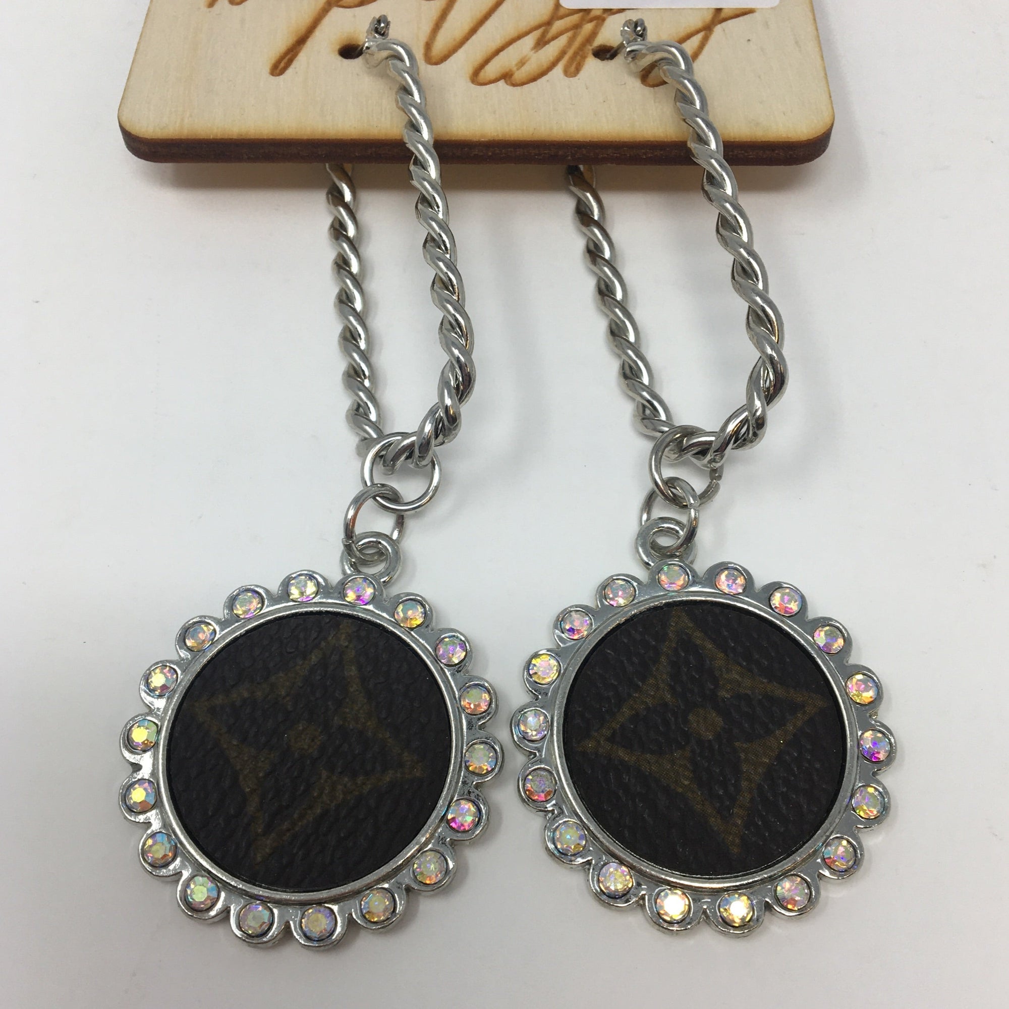 Gypsy UpCycled LV Earrings - Silverthorne – Adrians Boutique