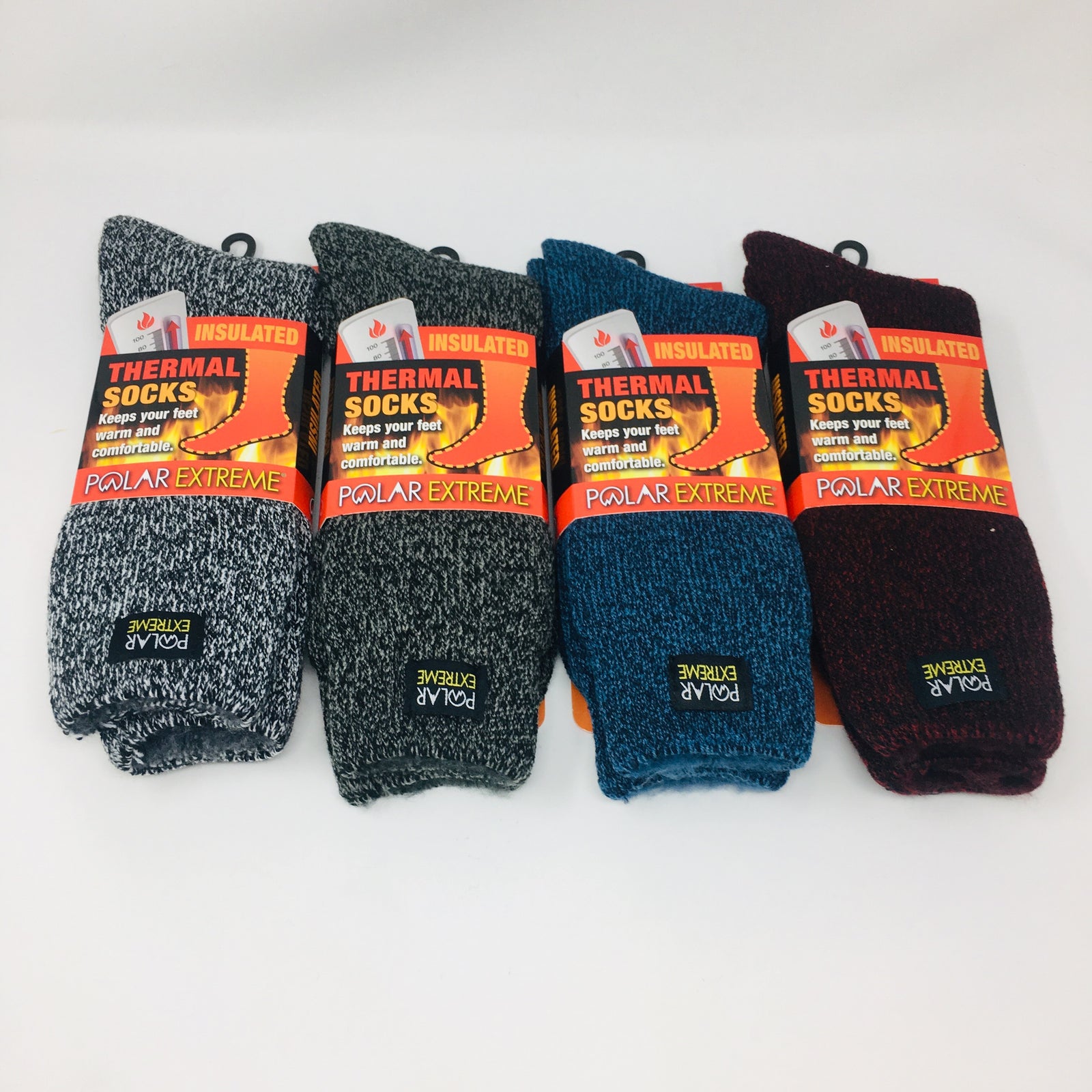 2 PAIRS POLAR EXTREME WOMEN INSULATED Thermal Socks Shoe Size 5-9