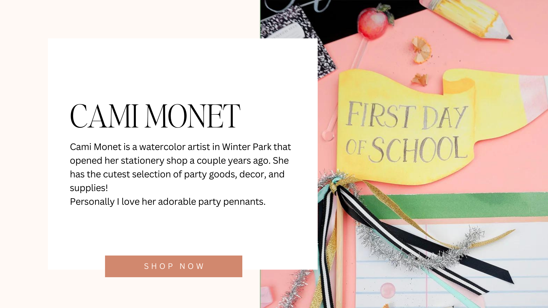 cami monet party pennants