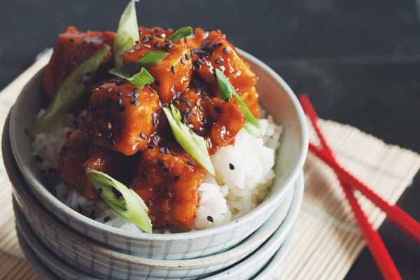 sweet & sour crispy tofu by hot for food blog