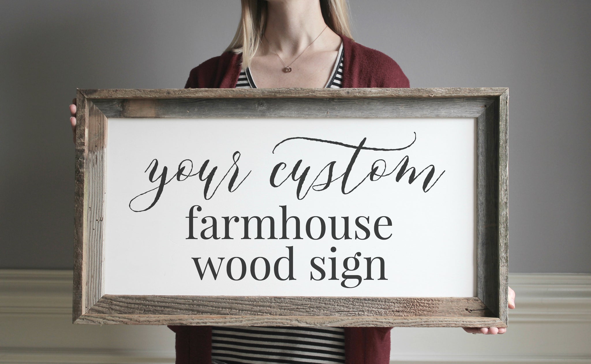 Design Your Own Custom Farmhouse Sign for Home Custom Wood Sign Ga