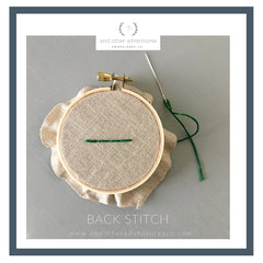 Back Stitch Tutorial by And Other Adventures Embroidery Co