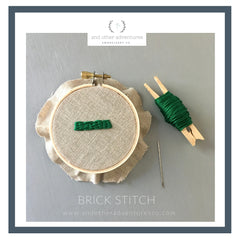 Brick Stitch Tutorial by And Other Adventures Embroidery Co