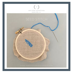 Seed Stitch Tutorial by And Other Adventures Embroidery Co