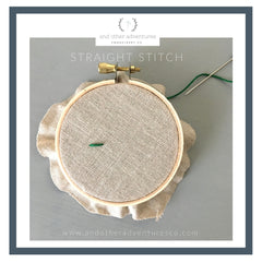 Straight Stitch Tutorial by And Other Adventures Embroidery Co