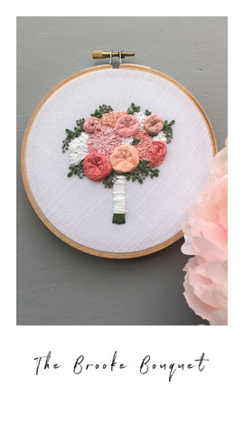 The Brooke Bouquet hand embroidery pattern