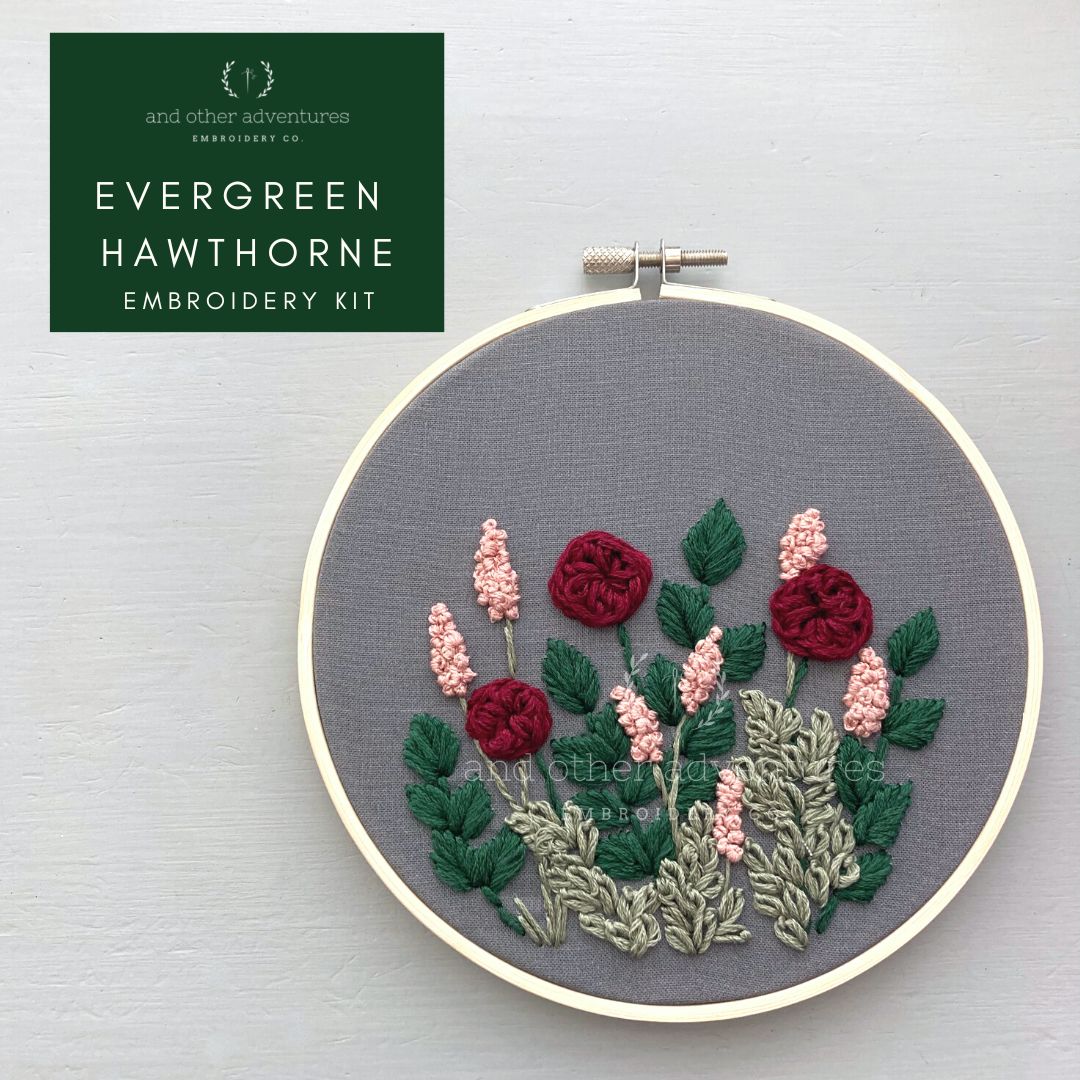 Hand Embroidery Kit - Evermore Red