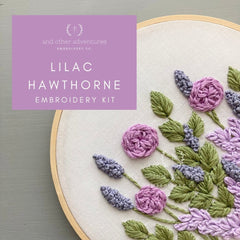 Lilac Hawthorne Embroidery Kit by And Other Adventures Embroidery Co