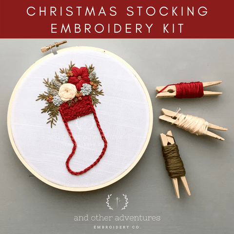 Shop Christmas Embroidery Kit: Create Festive Needlework