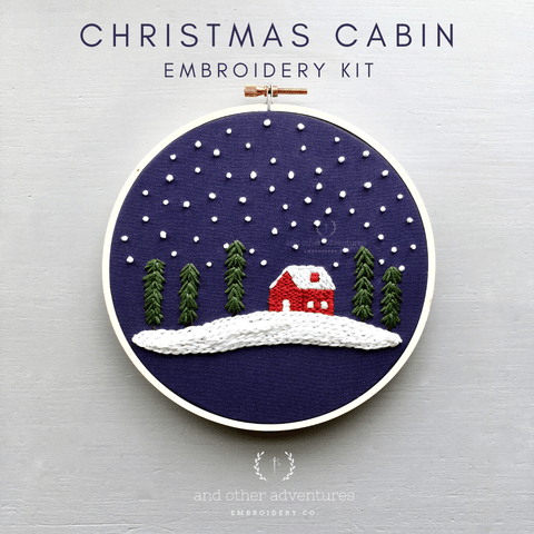 Christmas Wreath Embroidery Full Kit for Beginner DIY Craft 