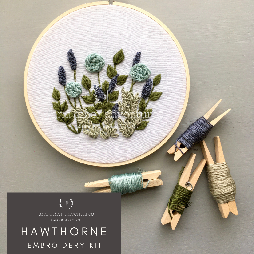 Hand Embroidery KIT - Hawthorne in Evergreen - And Other Adventures  Embroidery Co