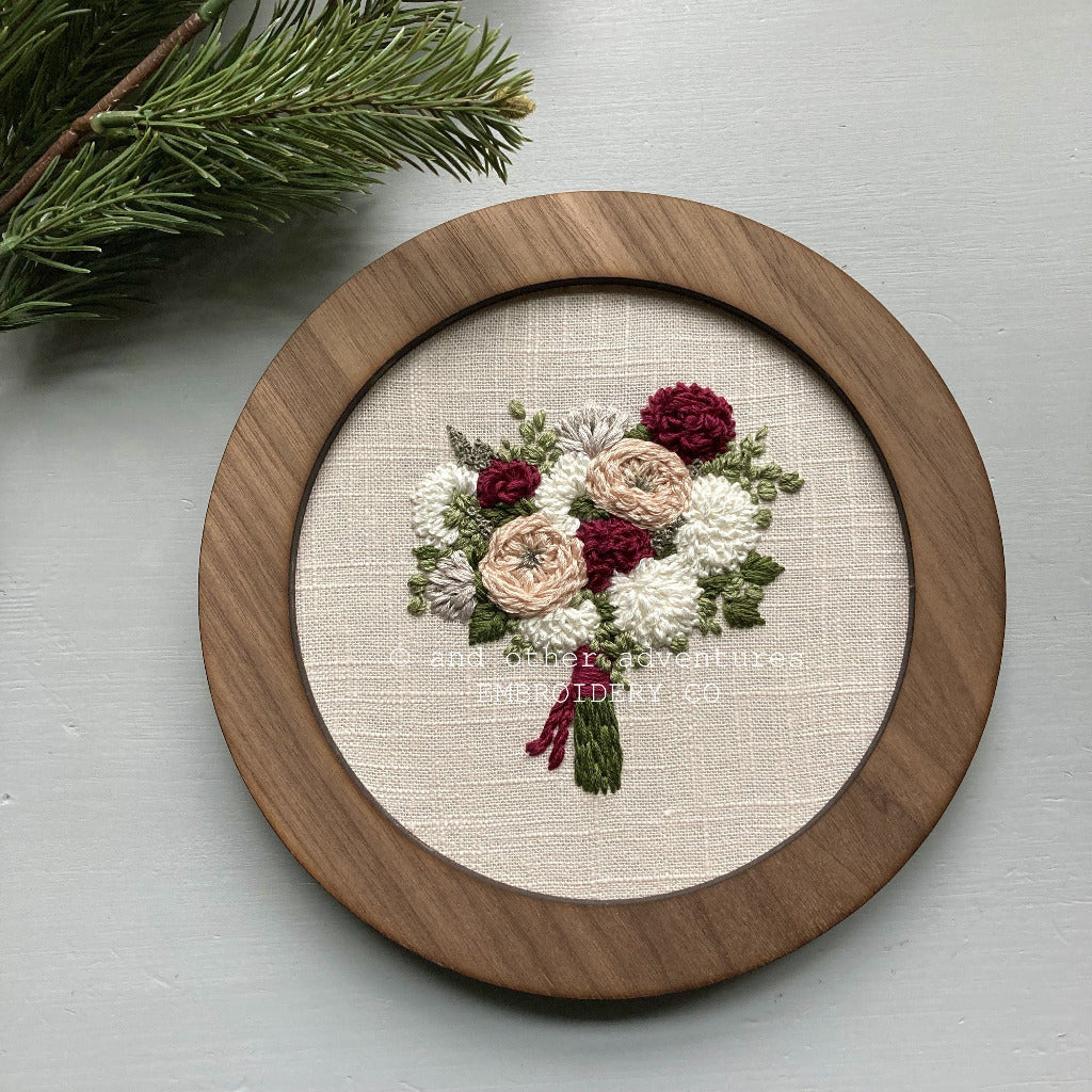 A Lush & Romantic Wedding Bouquet - And Other Adventures Embroidery Co