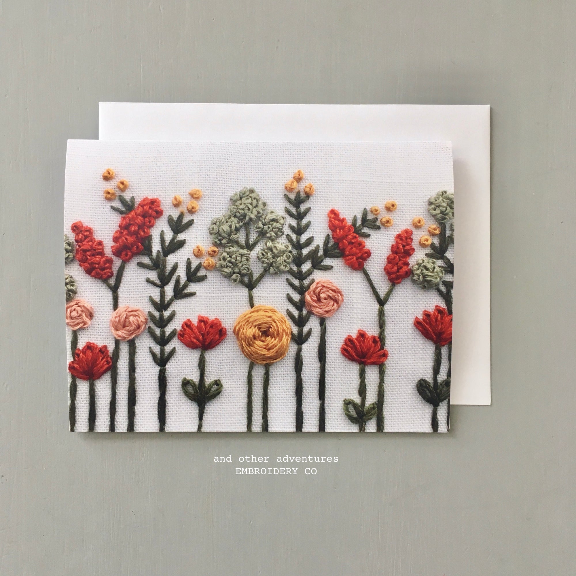 Sweeping Wildflowers Notecard Pack of 4: hand painted watercolor wildflower  blank note cards — Cafe Notes + Company