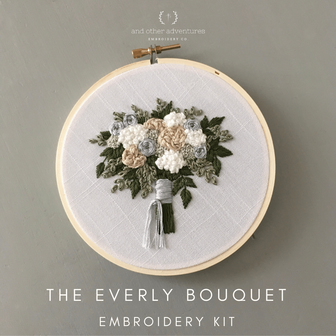 The Vanessa Bouquet - Hand Embroidery Kit - And Other Adventures Embroidery  Co