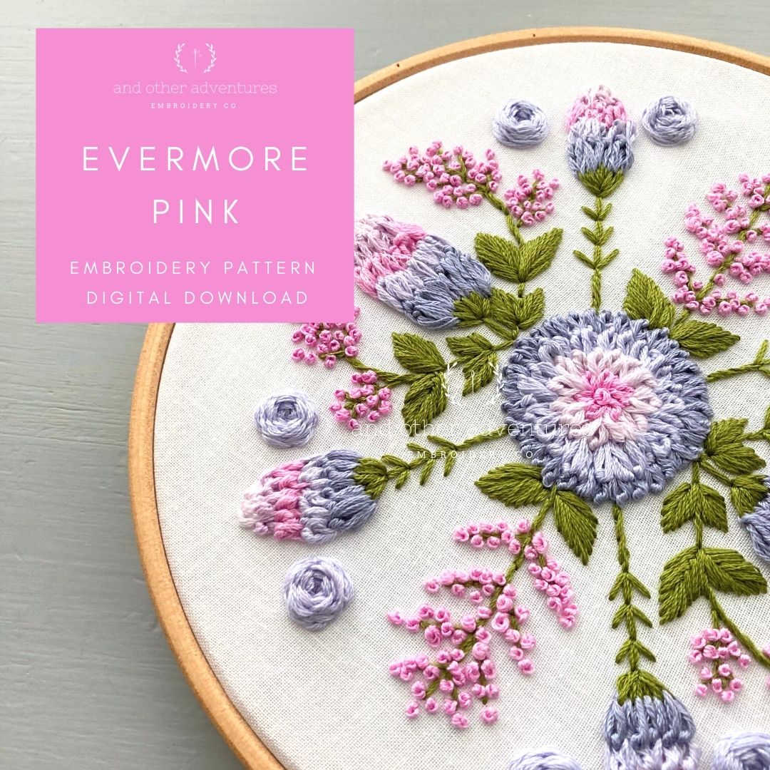 Hand Embroidery Kit - Evermore Red