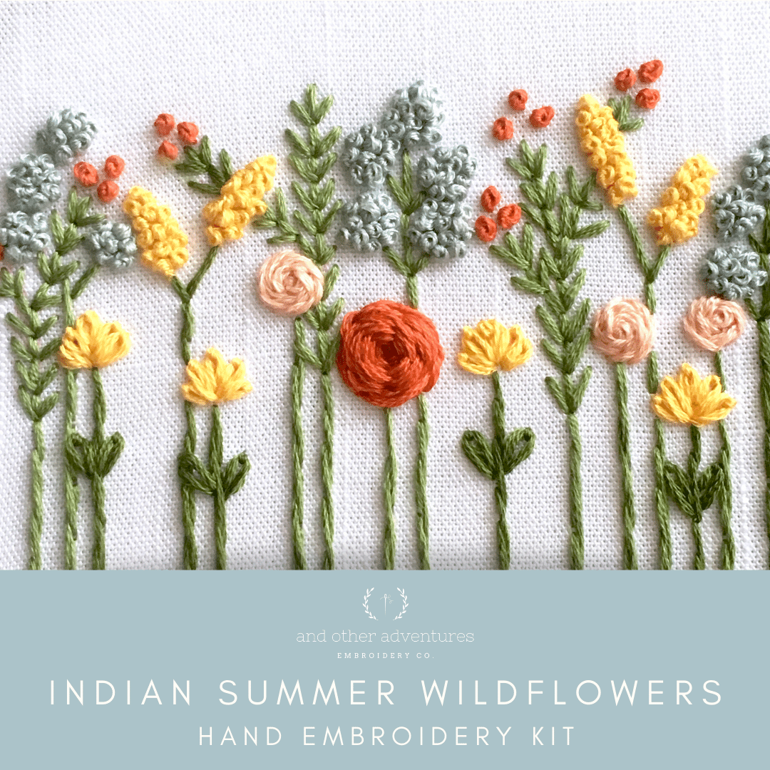 Embroidery Kit - Autumn Wildflowers - And Other Adventures