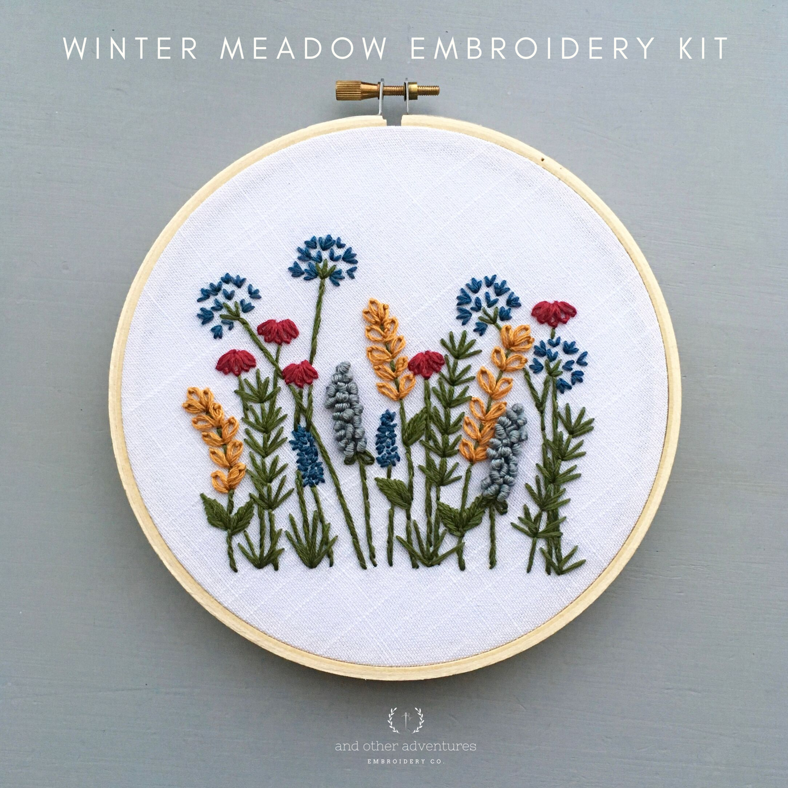 Hand Embroidery Kit - Evermore Red