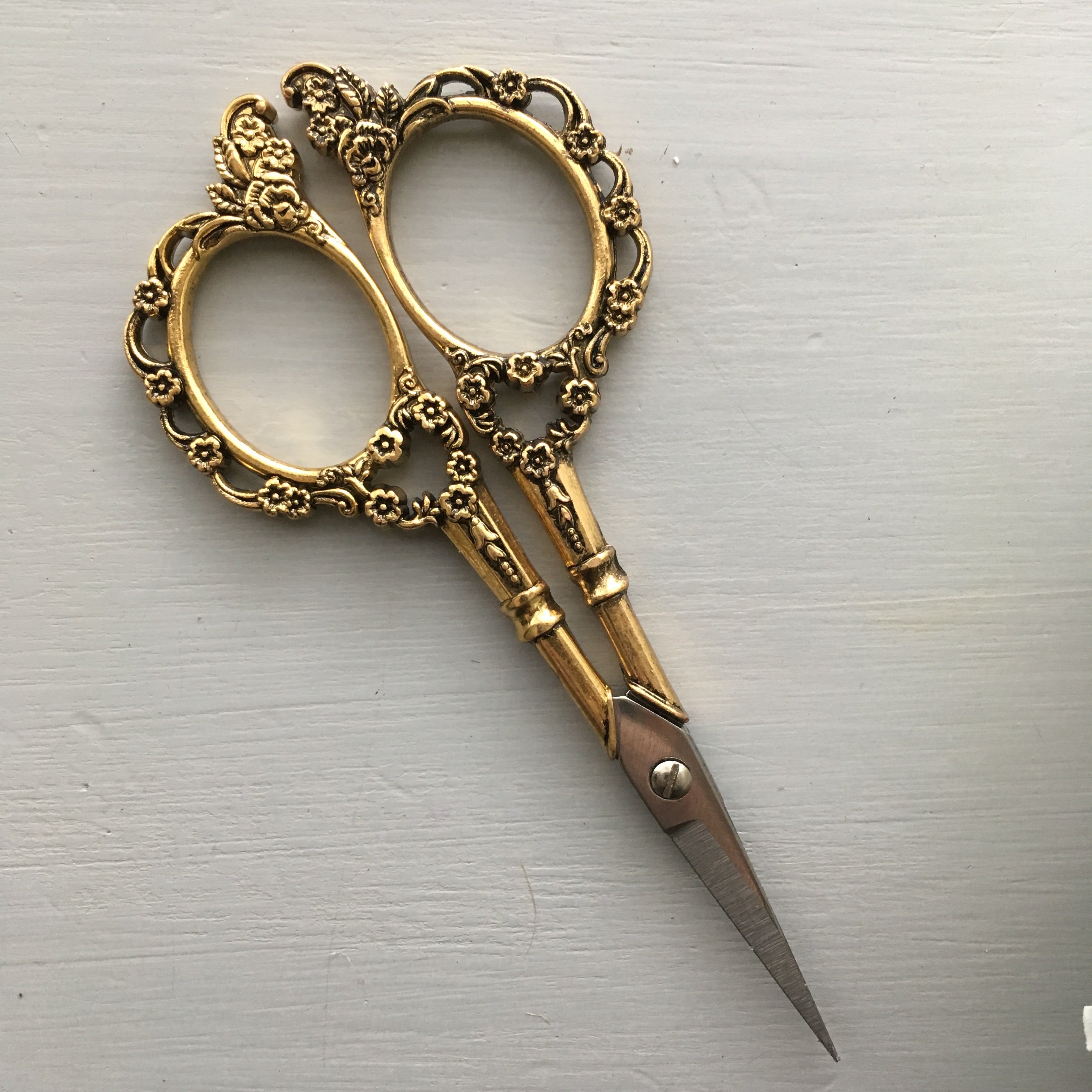Gold Vintage Style Embroidery Scissors And Other Adventures Embroidery Co