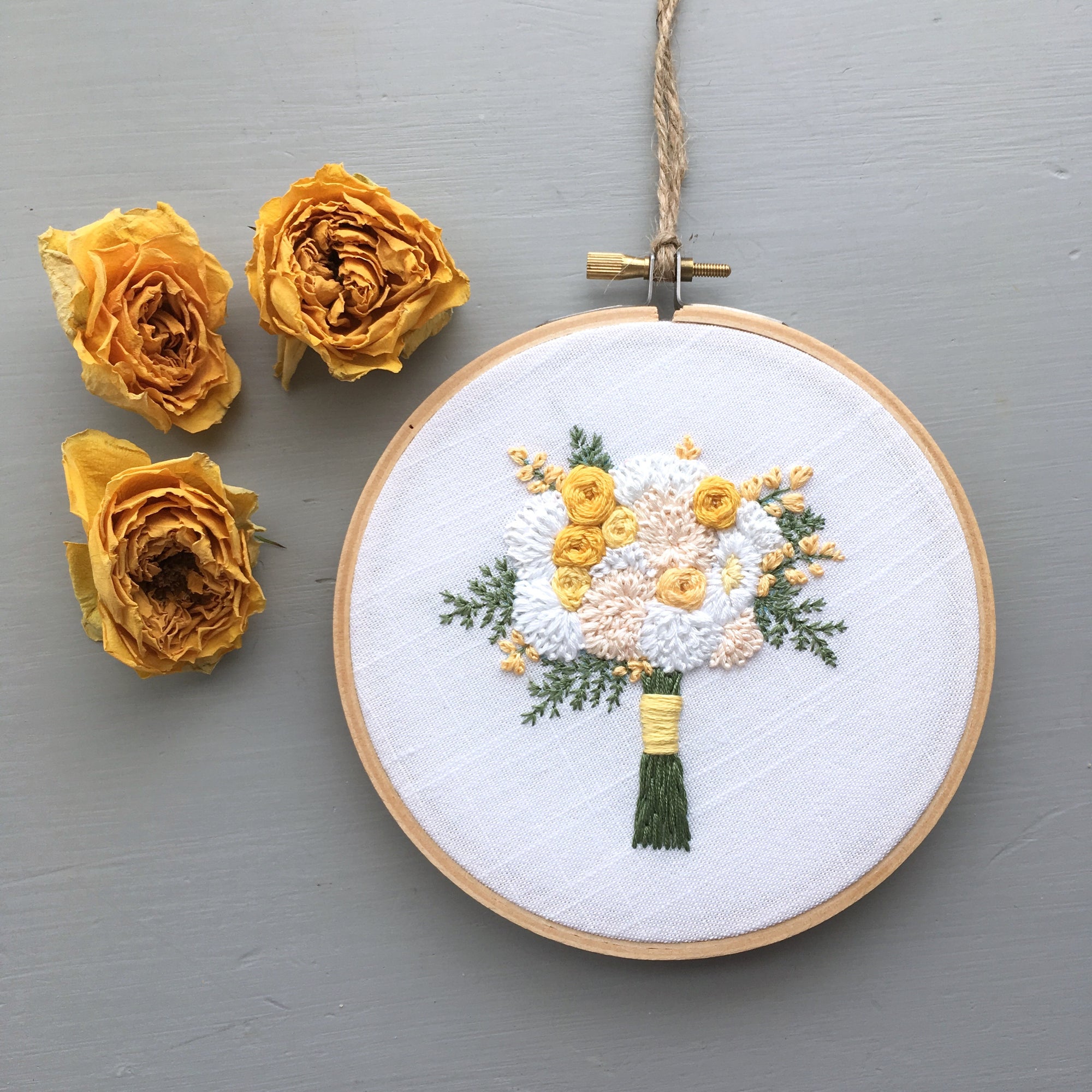 The Bloom Collection - The Vanessa Bouquet Hand Embroidery Pattern