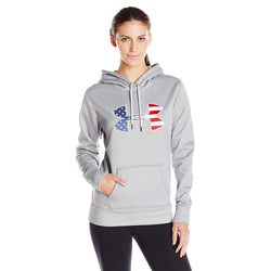 under armour women's armour fleece big flag logo hoodie