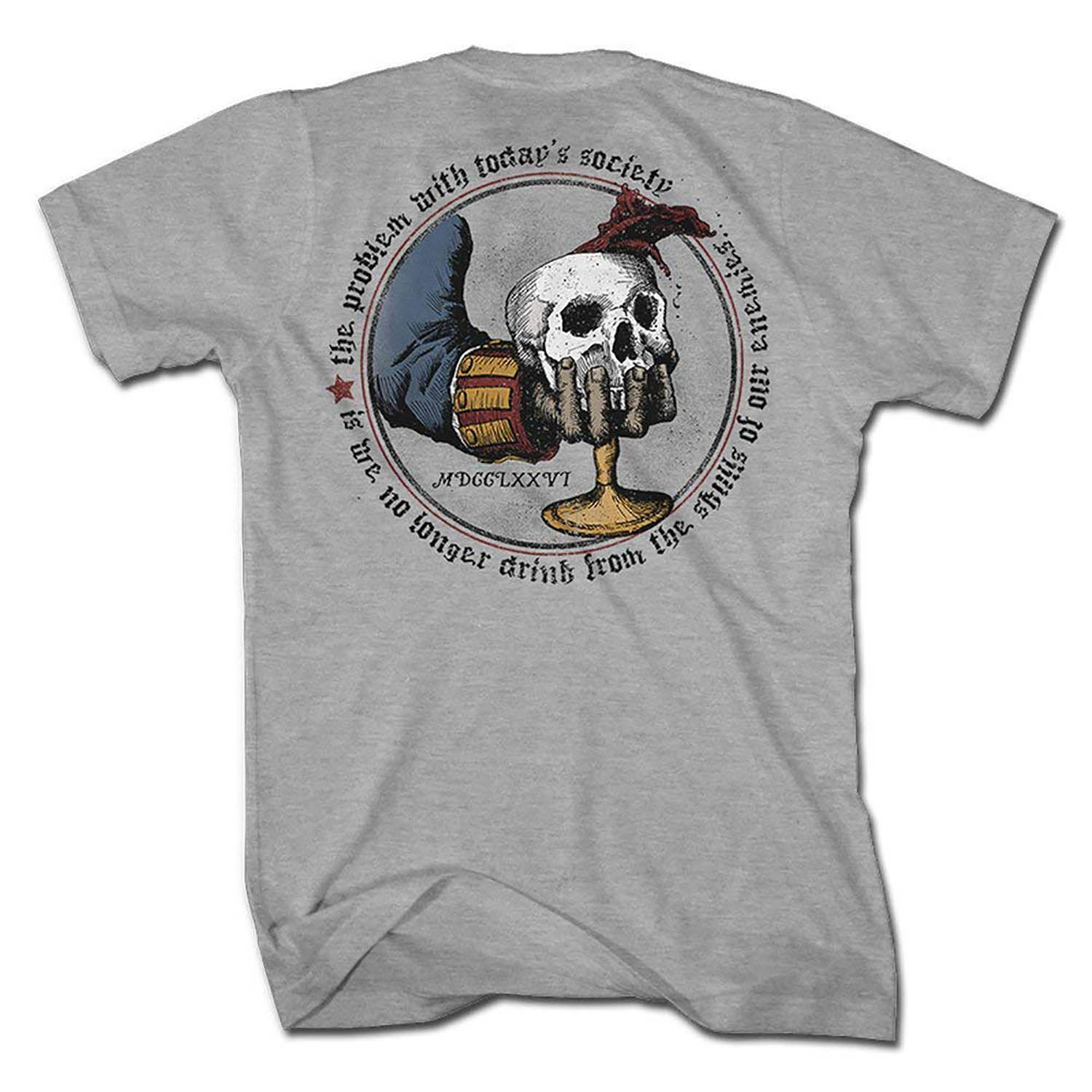 1776 United Skull Chalice Men's T-Shirt - HYDRA Tactical