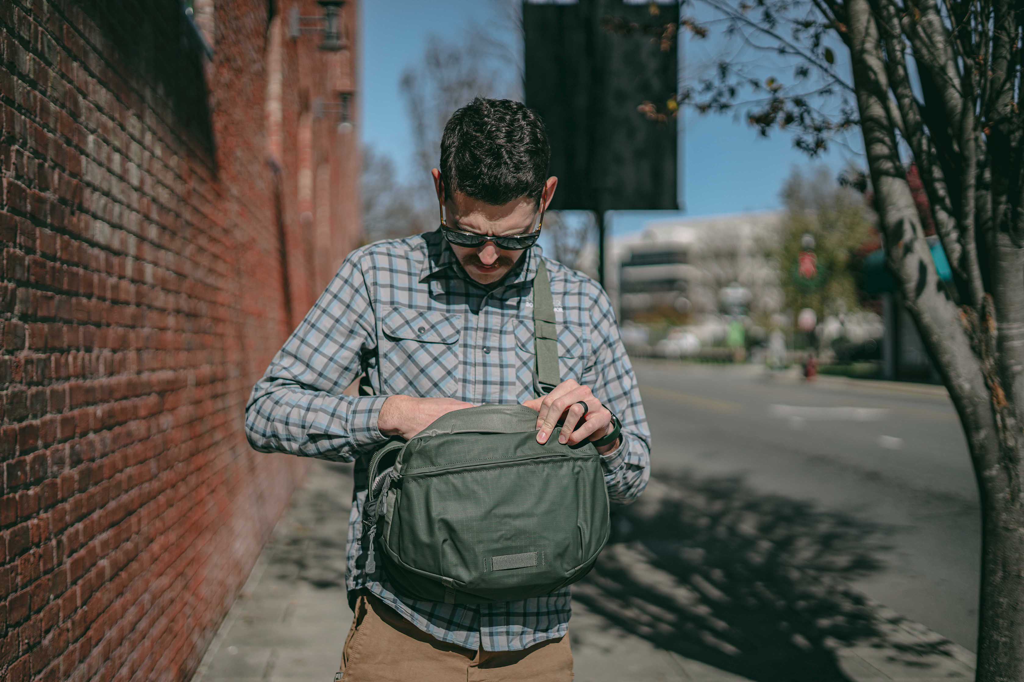 Image of the Vertx Navigator as an armored backpack with our level 3a bulletproof backpack insert.