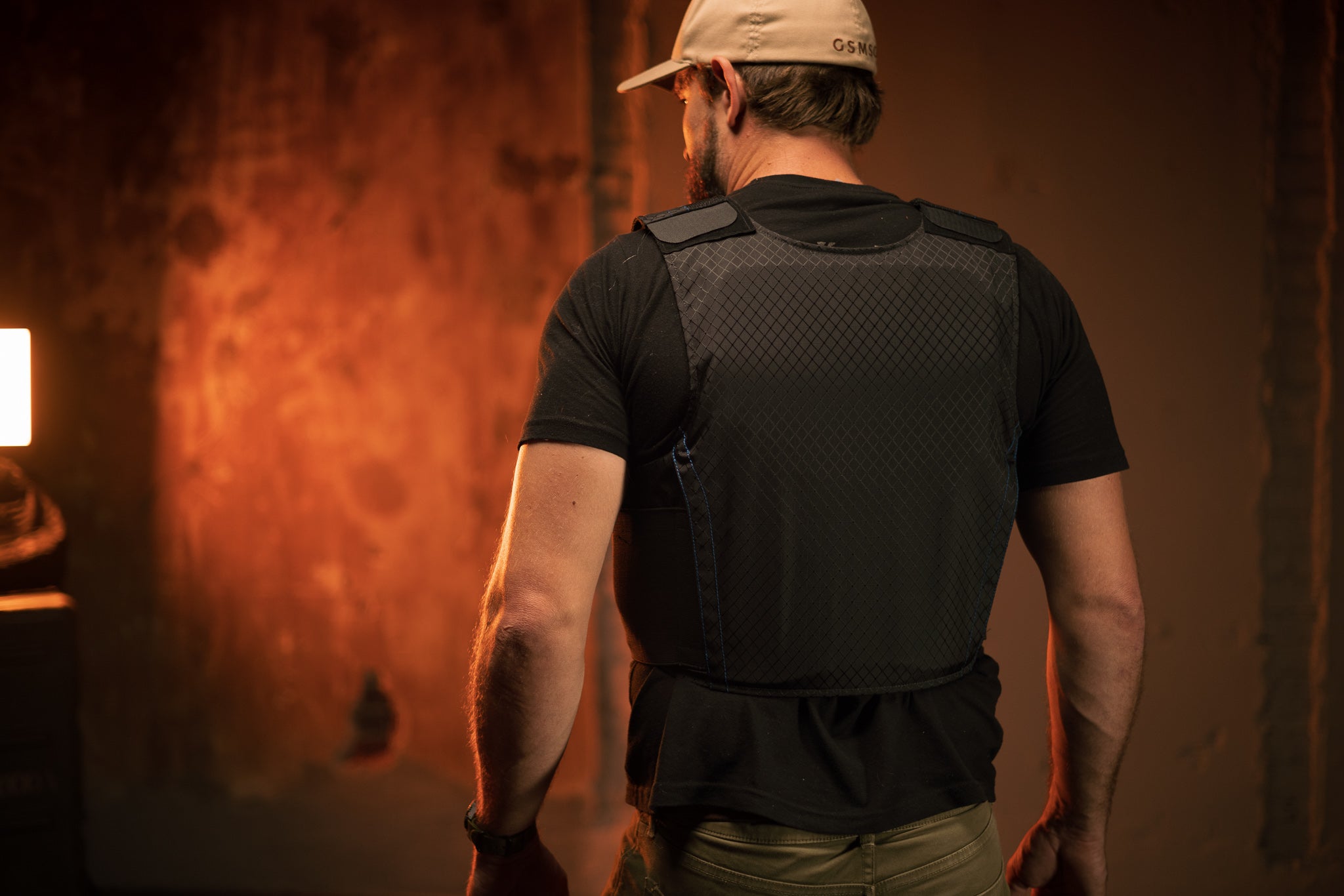 Concealable armor vest offers both chest and back protection of the most vital organs