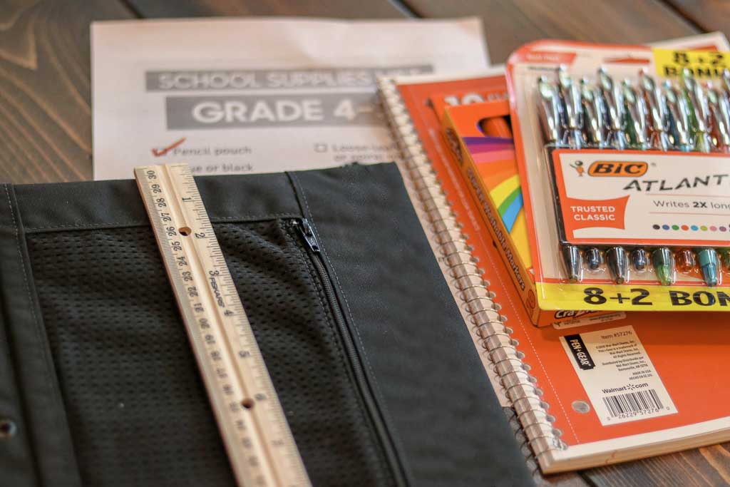 iiia bulletproof pencil pouch with other school supplies