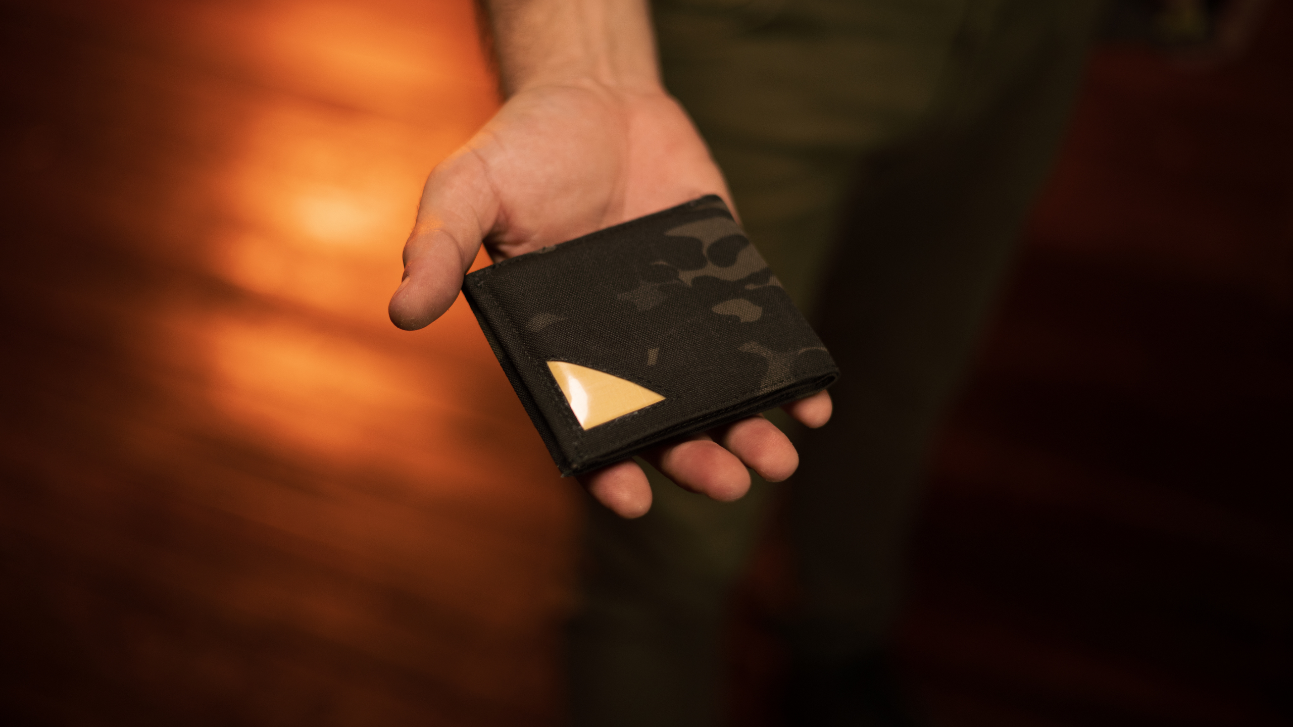 camo bulletproof wallet made of level 3a armor