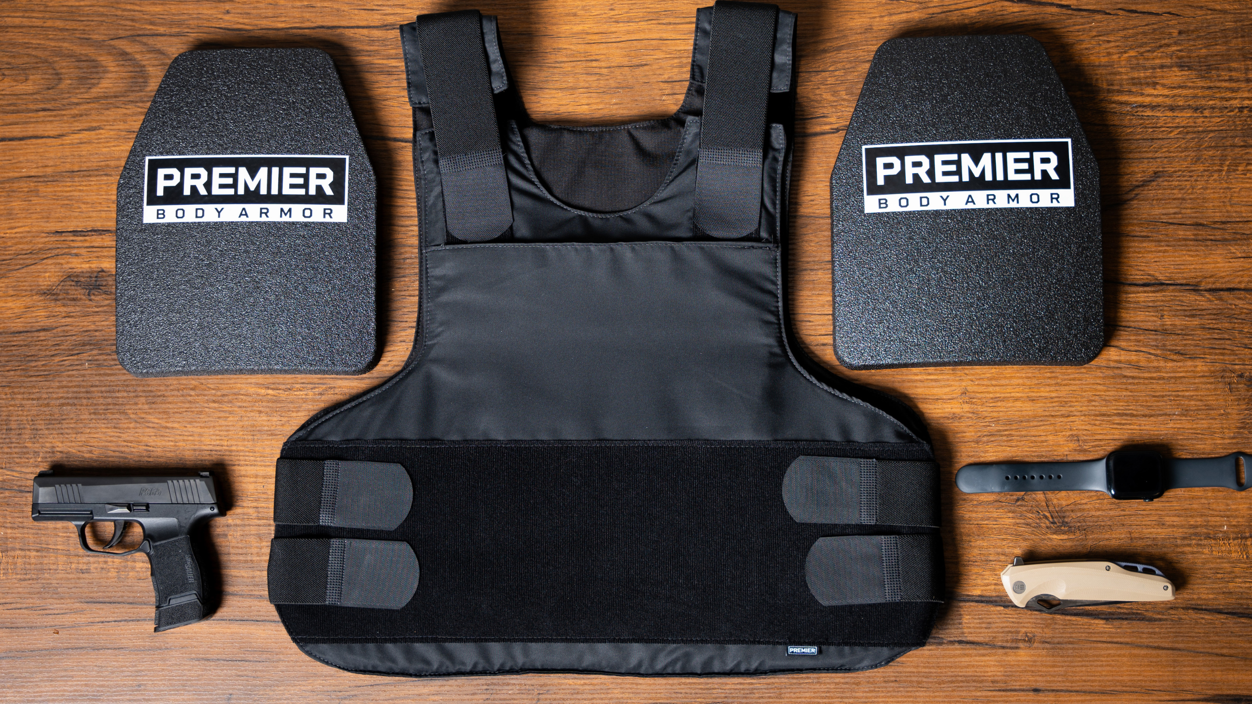 bullet proof vest with icw plates