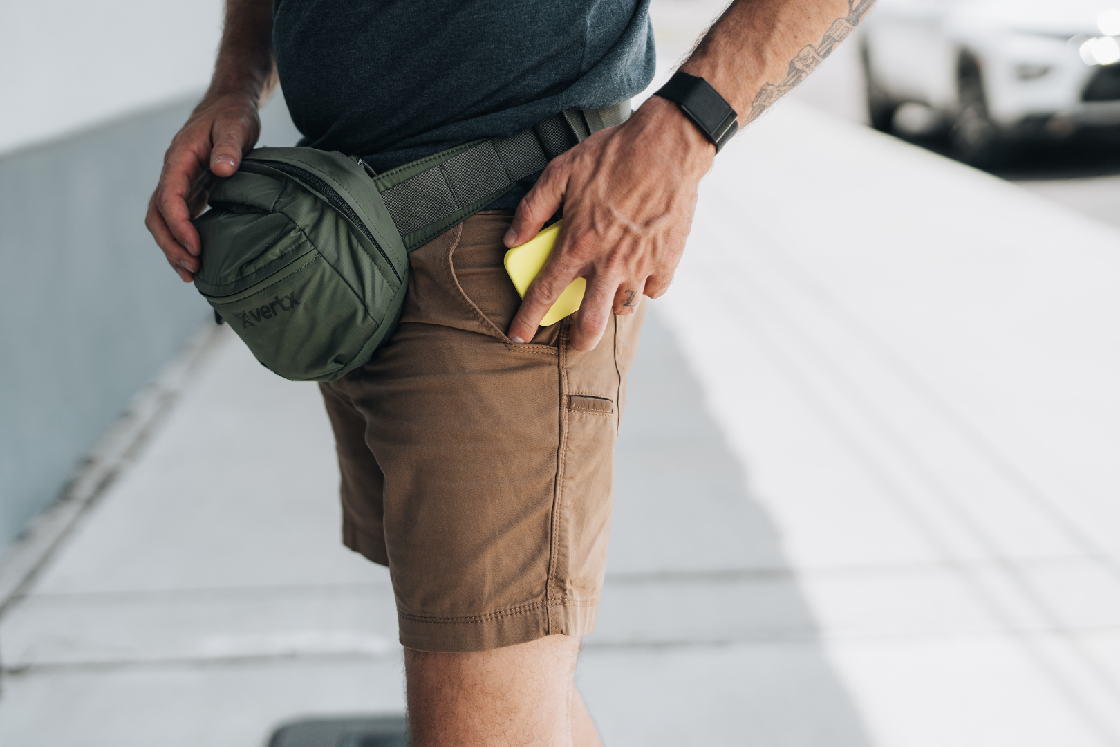 vertx green fanny pack