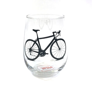 Bicycle Stemless Wine Glass