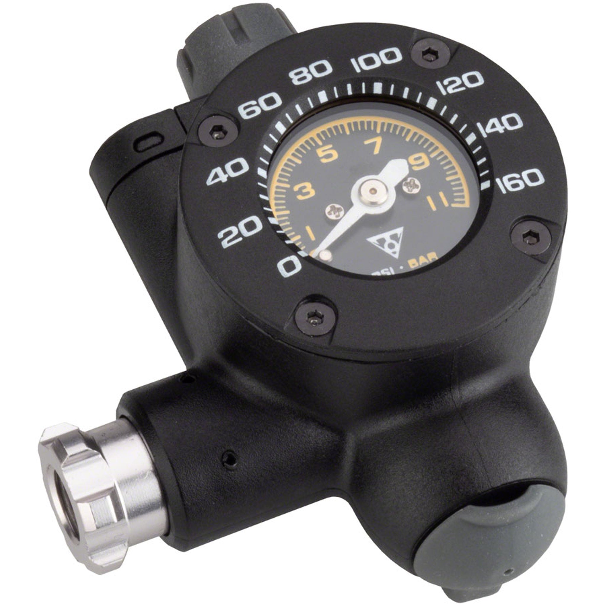 co2 inflator with pressure gauge