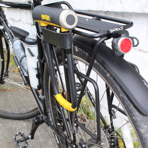 leather bike lock holder