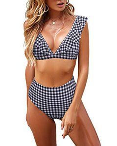 womens high waisted bikini set