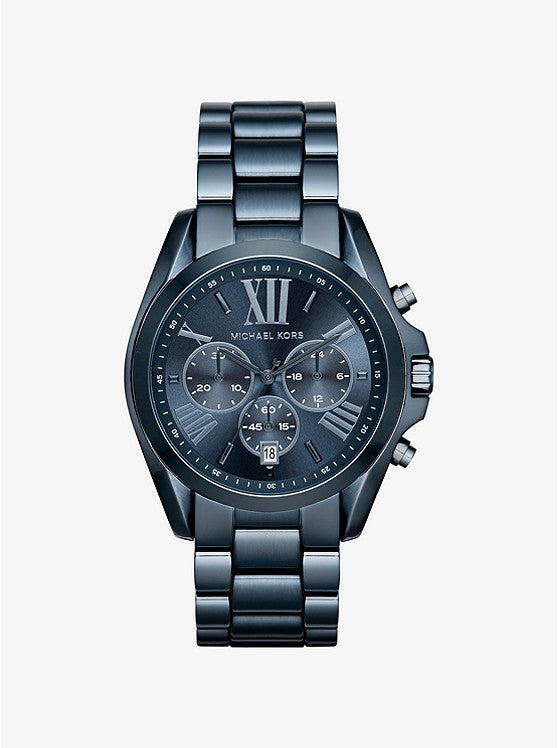 michael kors men's blue watch