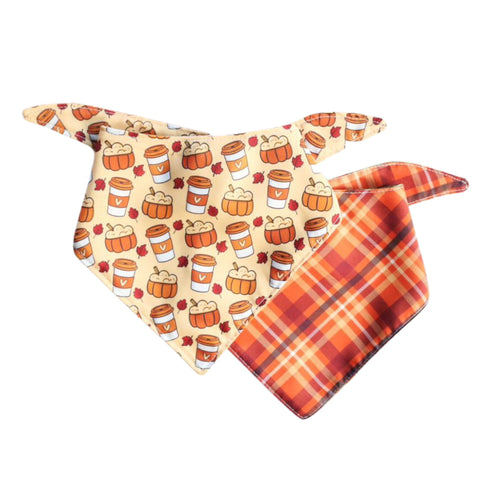 psl dog bandana, pumpkin spice dog bandana, fall dog bandana