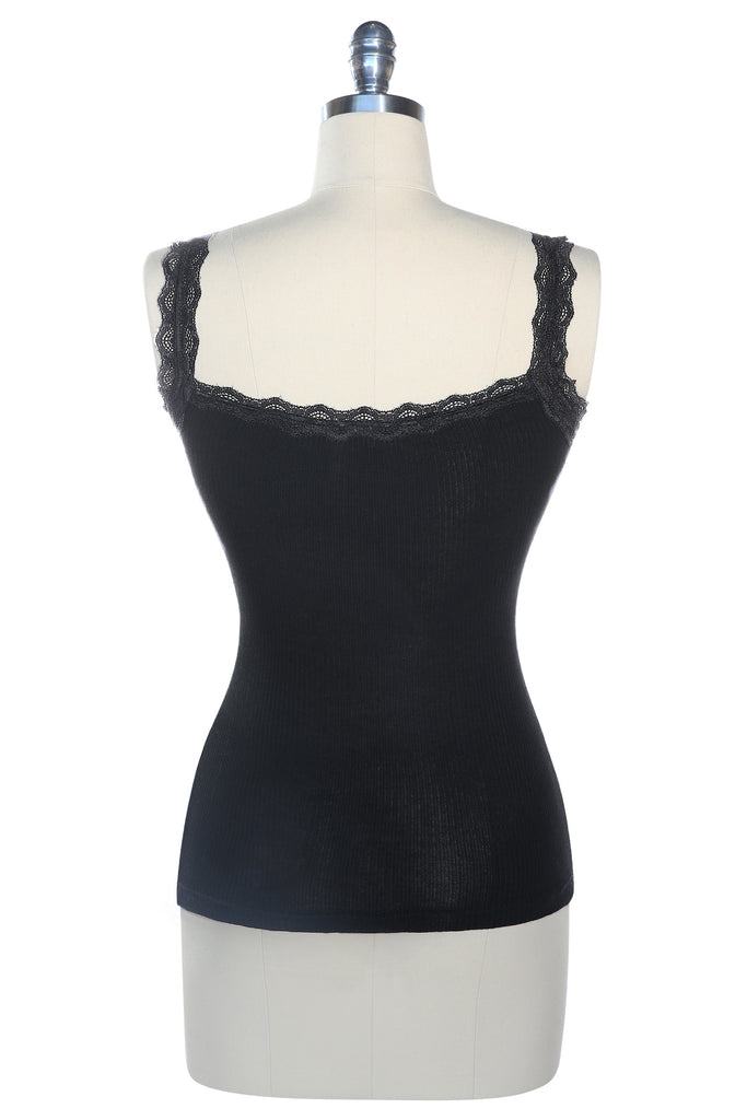 singlet with lace trim