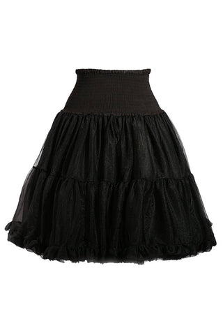 Short petticoat uncovering dark belt view