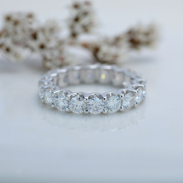 5 TCW Moissanite Full Eternity Band - Giliarto