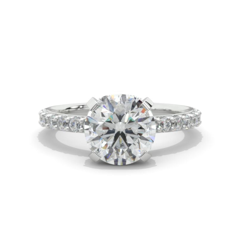 3 Carat Giliarto Moissanite Hidden Halo Engagement Ring