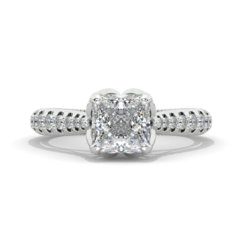 Andromeda Princess Cut Engagement Ring - Giliarto