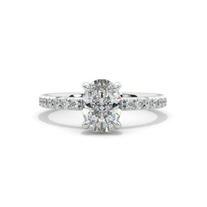 2 Carat Oval Engagement Ring - Giliarto