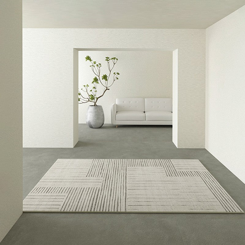 Bedroom Geometric Area Rugs, Contemporary Area Rugs for Bathroom, Livi –  artworkcanvas