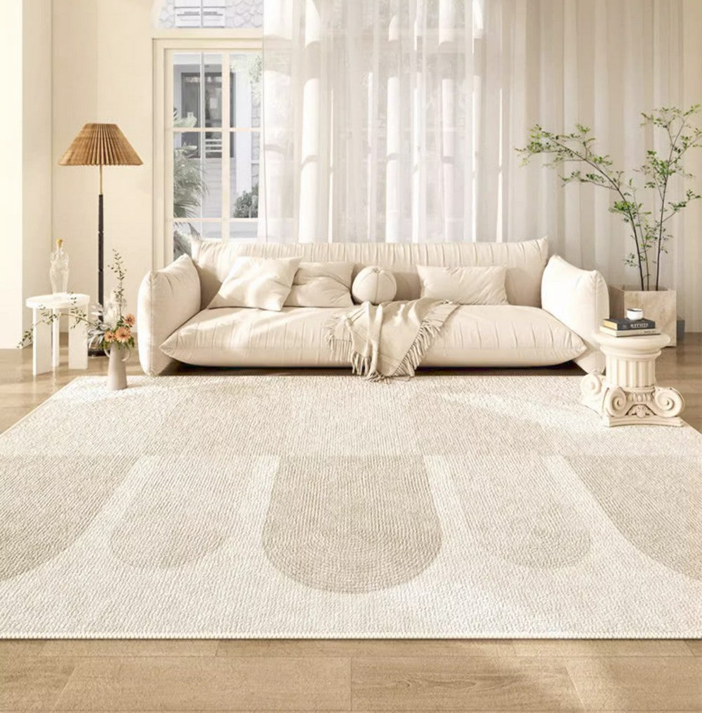Large Modern Rugs for Living Room, Contemporary Abstract Rugs under Dining Room Table, Mid Century Modern Rugs for Bedroom