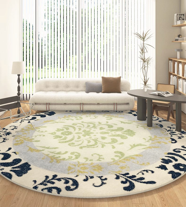 Modern Area Rugs under Coffee Table, Modern Rugs for Dining Room, Abstract Contemporary Round Rugs under Sofa, Geometric Modern Rugs for Bedroom