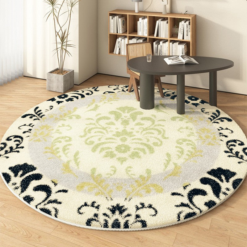 Modern Area Rugs under Coffee Table, Modern Rugs for Dining Room, Abstract Contemporary Round Rugs under Sofa, Geometric Modern Rugs for Bedroom