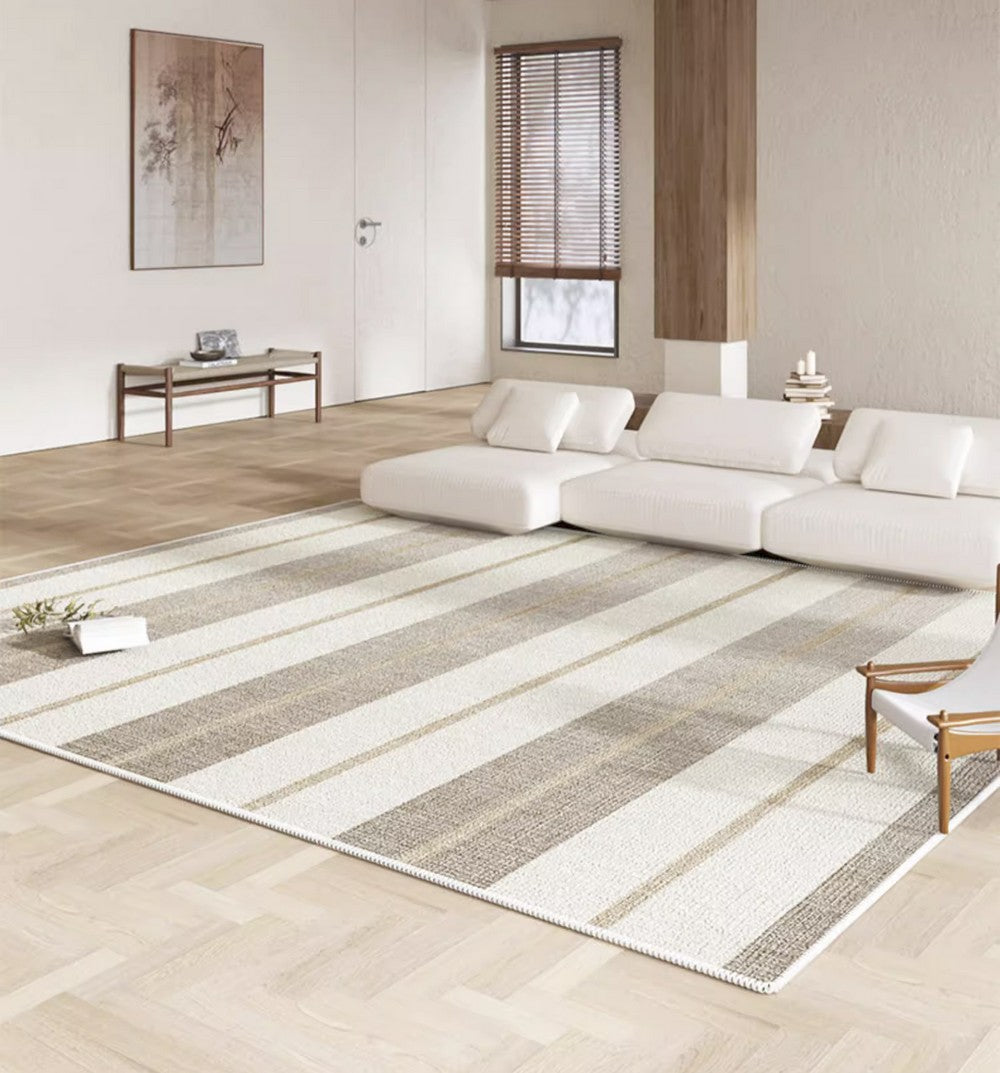 Abstract Contemporary Rugs for Bedroom, Large Modern Rugs in Living Ro –  Paintingforhome