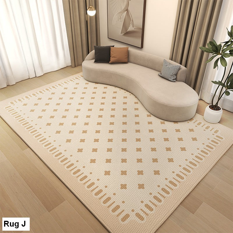 Modern Rugs under Dining Room Table. Large Modern Rugs for Living Room. Contemporary Modern Rugs Next to Bed