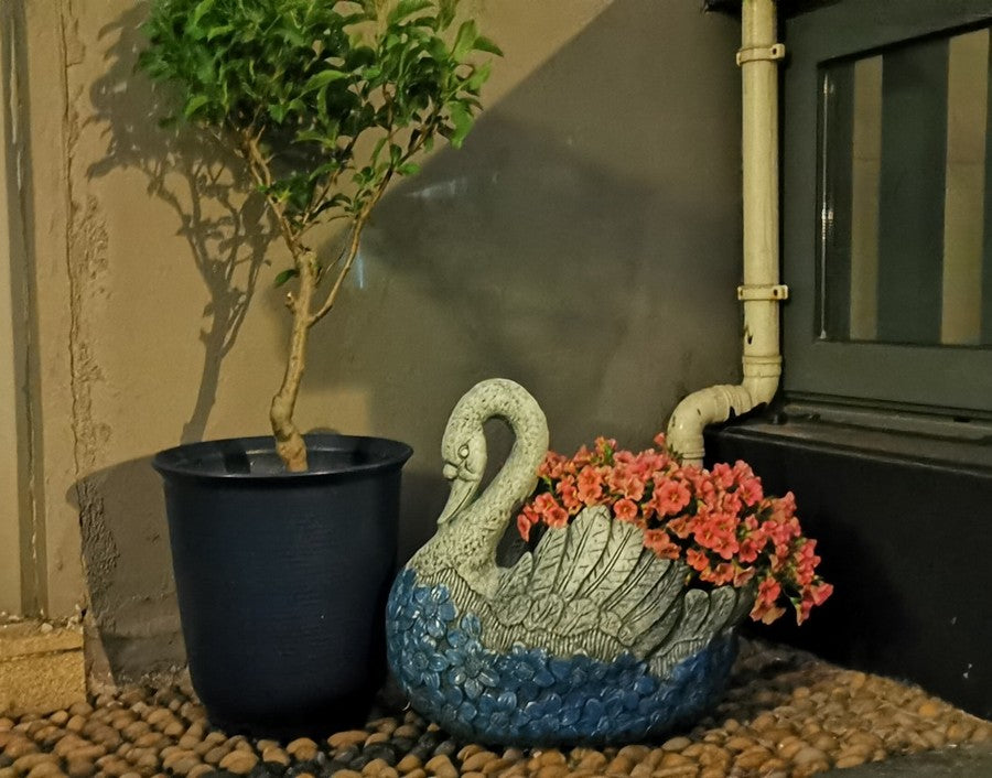 Large Swan Statue for Garden, Swan Flower Pot, Animal Statue for Garden Courtyard Ornament, Gardening Ideas